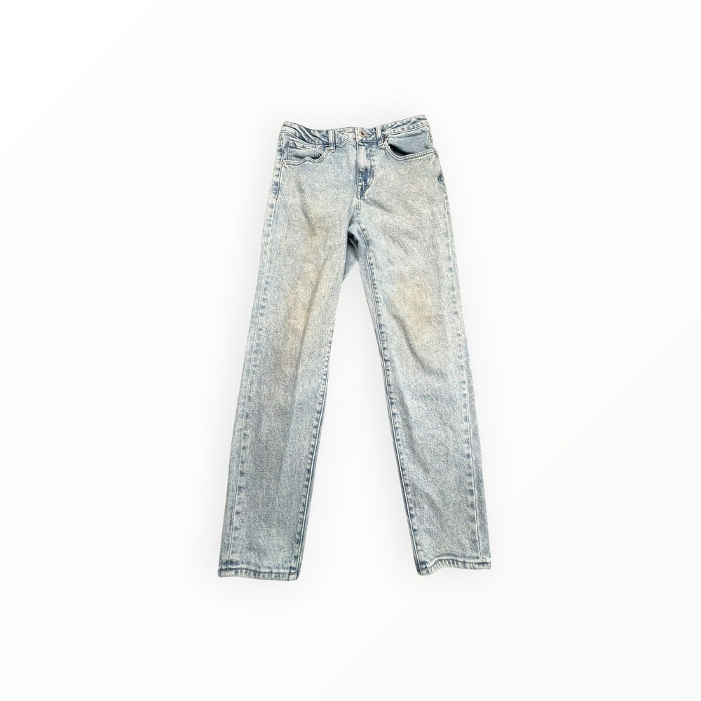 Buffalo Jeans Womens 28 Blue Margot Mom Jeans High Rise Light Wash Stretch Denim